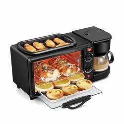 Máquina Desayuno 3En1 Horno Cafetera